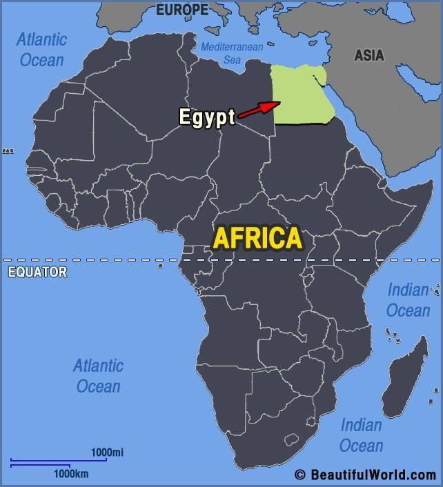 where is egypt in the world map Map Of Egypt Facts Information Beautiful World Travel Guide where is egypt in the world map