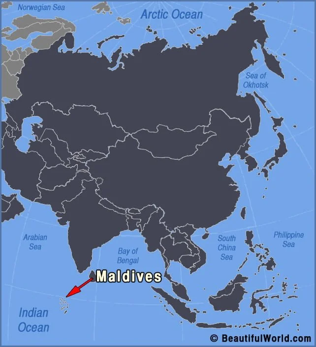 Map of the Maldives