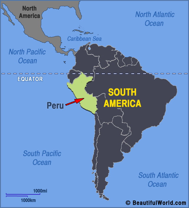 Peru On World Map