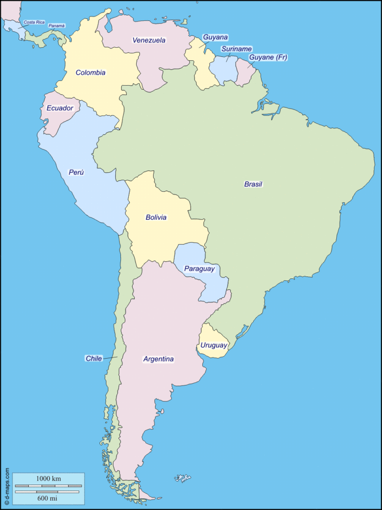 Map Of South America