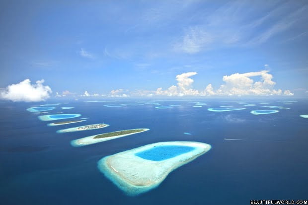 Atolls in the Maldives