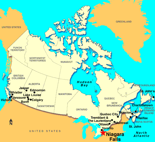 Niagra Falls Map