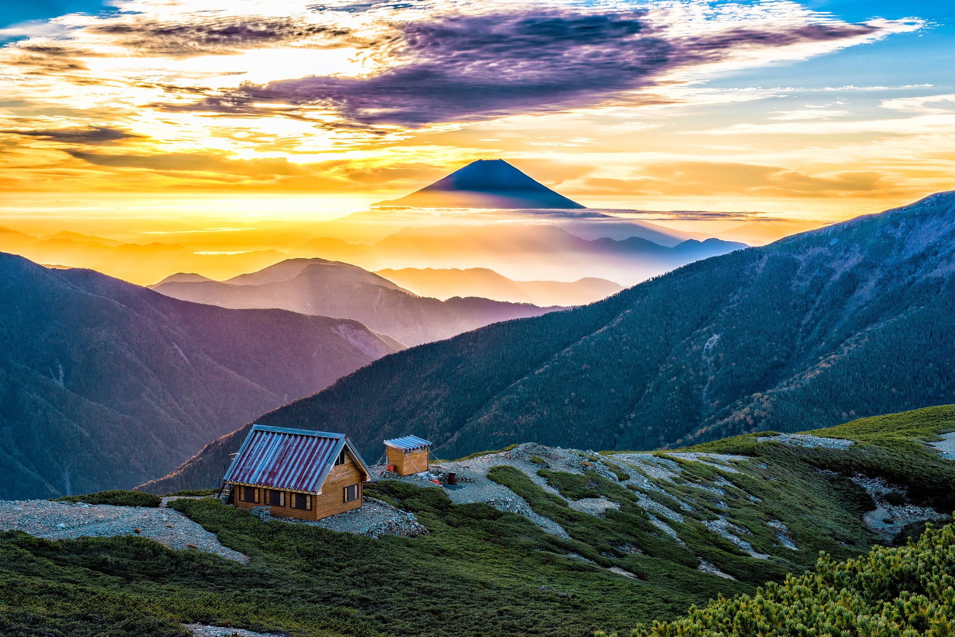 Mount Fuji from the Southern Alps